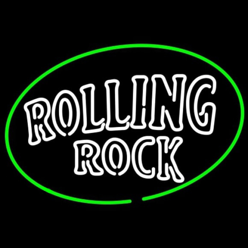 Rolling Rock Classic Large Logo Beer Sign Neonkyltti