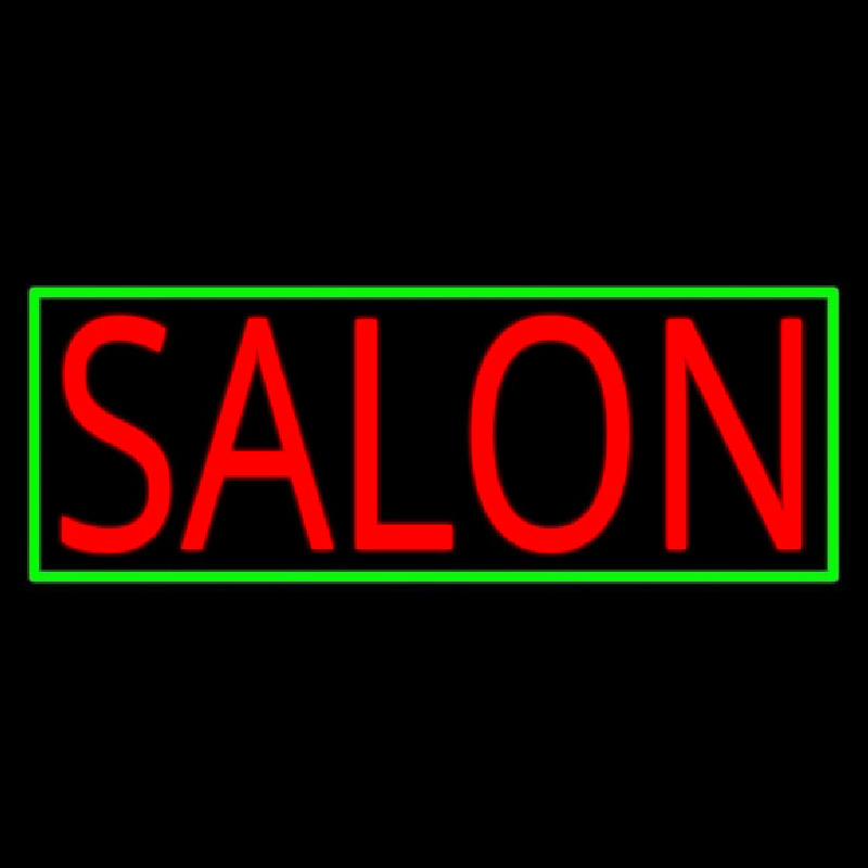 Salon With Yellow Border Neonkyltti