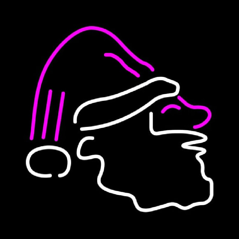 Santa Claus Icon Logo Neonkyltti