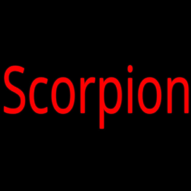 Scorpion Red 1 Neonkyltti