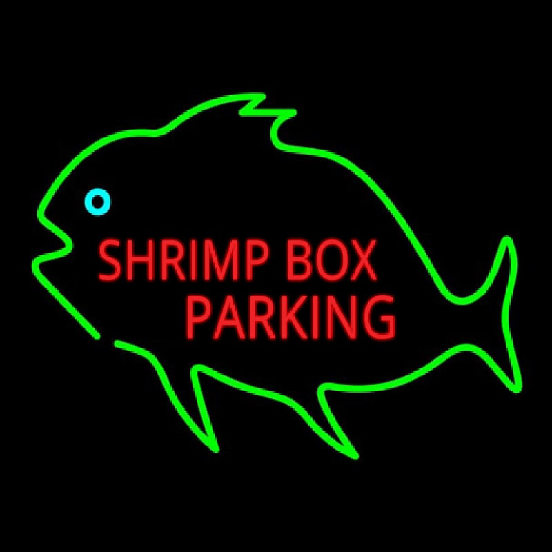 Shrimp Bo  Parking With Green Fish Neonkyltti