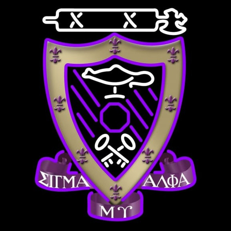 Sigma Alpha Mu Chapters Logo Neonkyltti