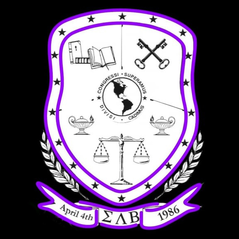 Sigma Lambda Beta Chapters Logo Neonkyltti