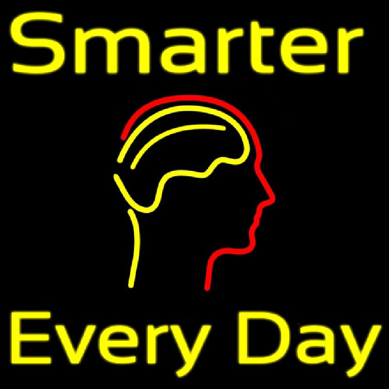 Smarter Every Day Neonkyltti