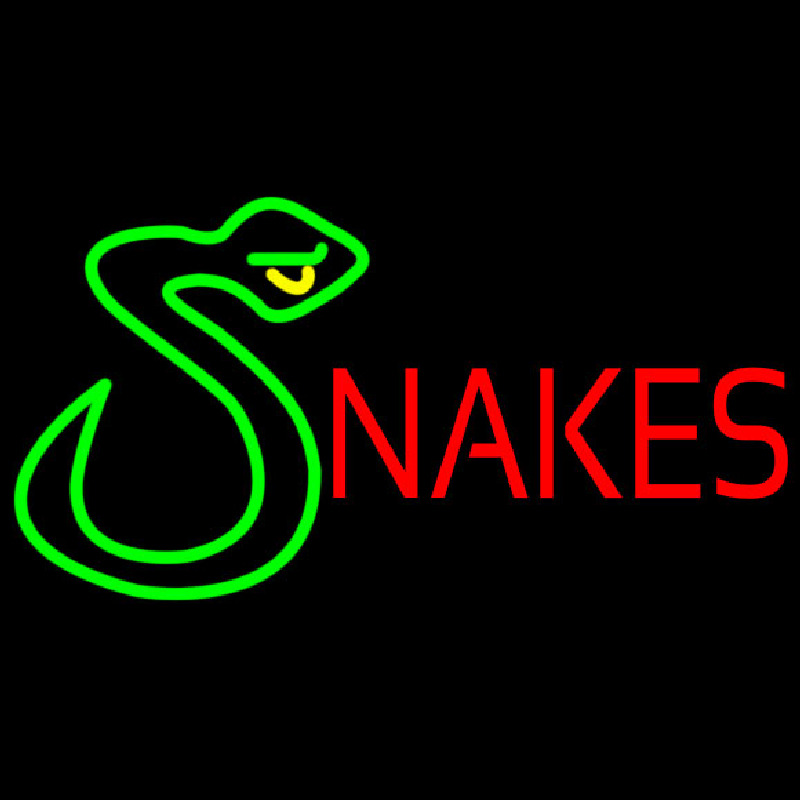 Snakes With Logo Neonkyltti