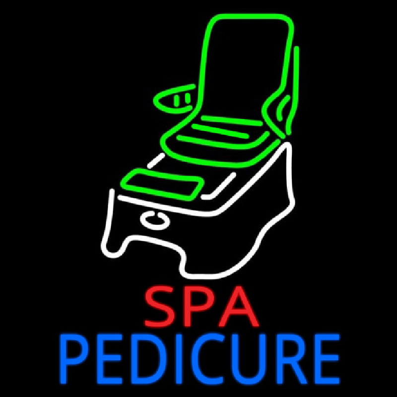 Spa Pedicure Chair Logo Neonkyltti