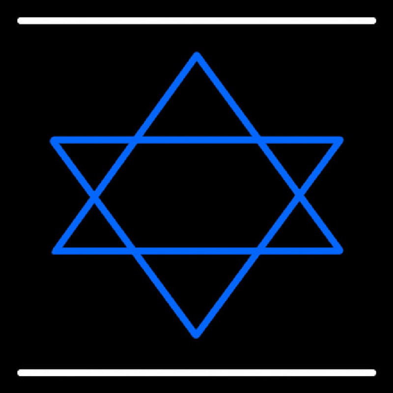 Star Of David Neonkyltti