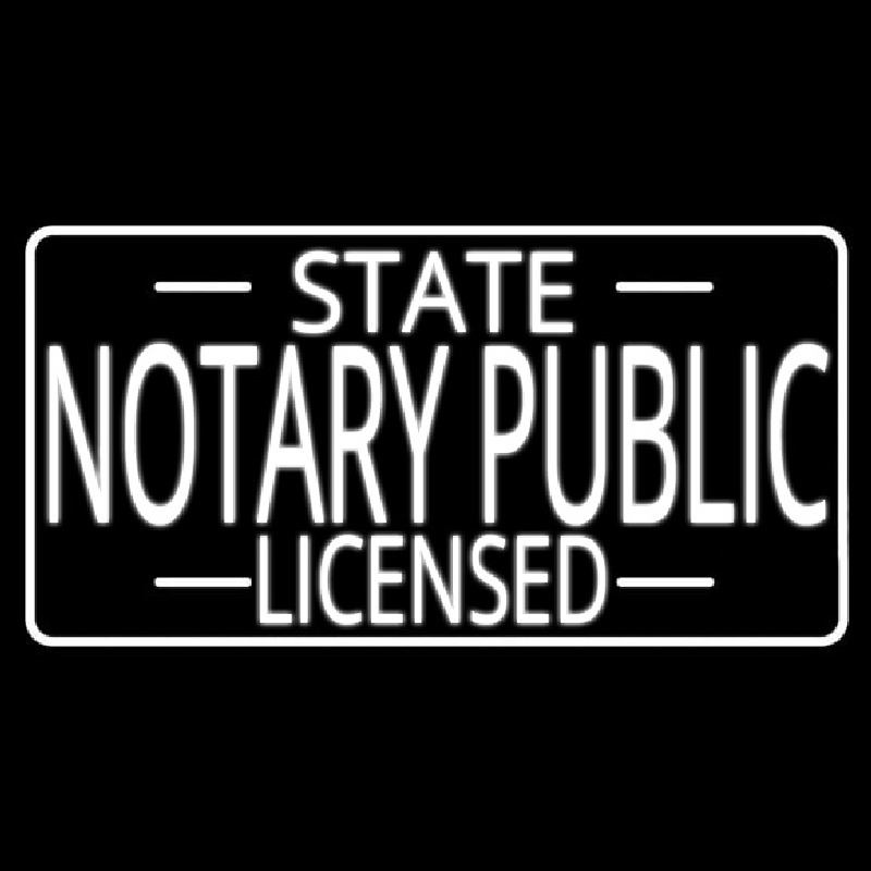 State Notary Public Licensed Neonkyltti