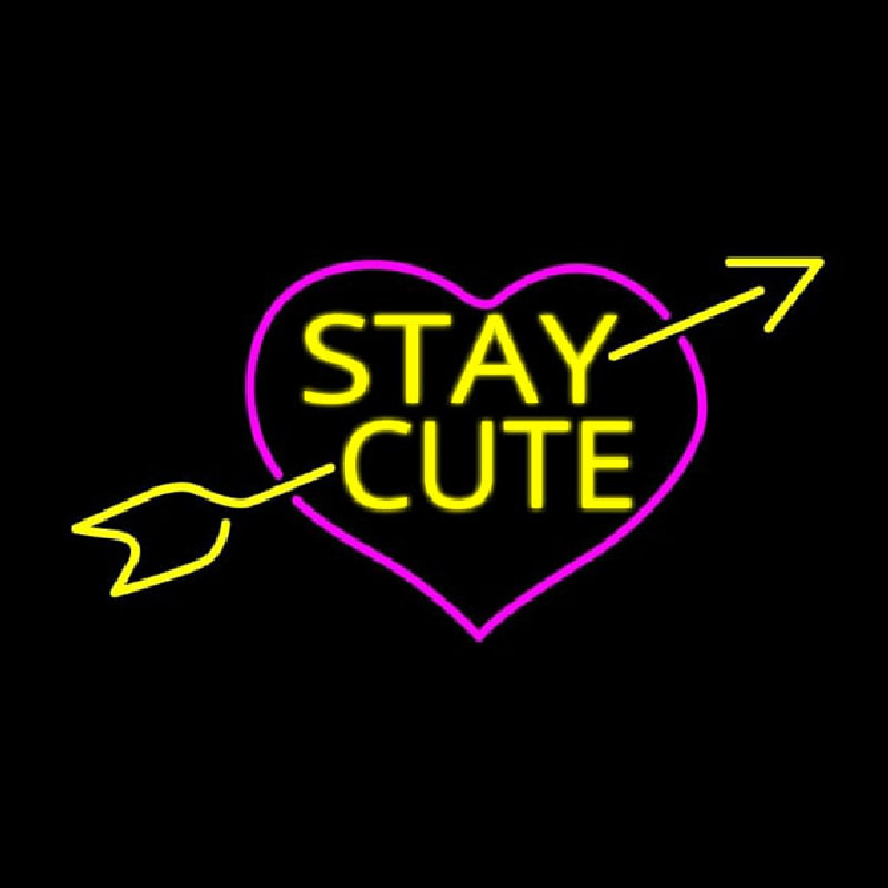 Stay Cute Neonkyltti