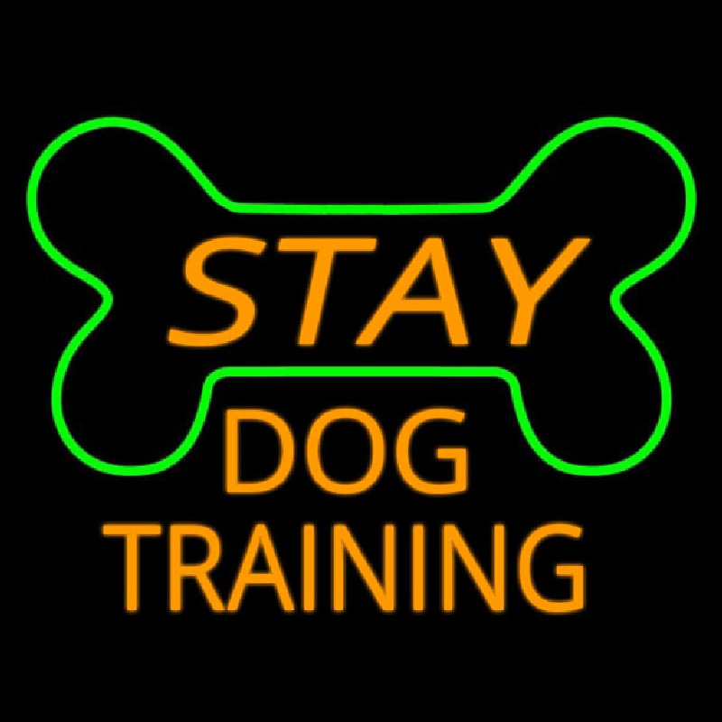 Stay Dog Training Neonkyltti