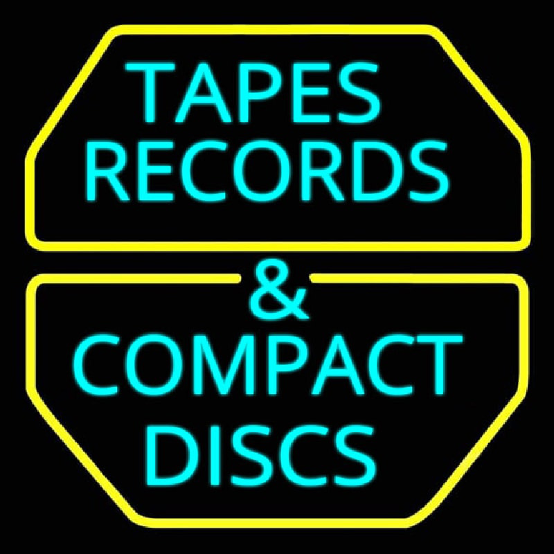 Tapes Cds Disc Neonkyltti