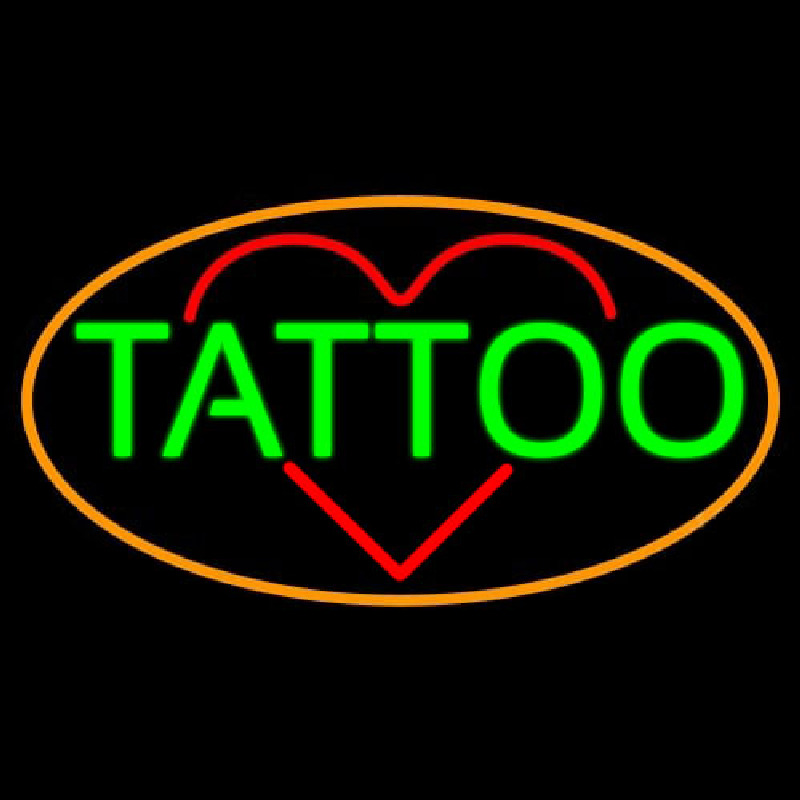 Tattoo Heart Neonkyltti