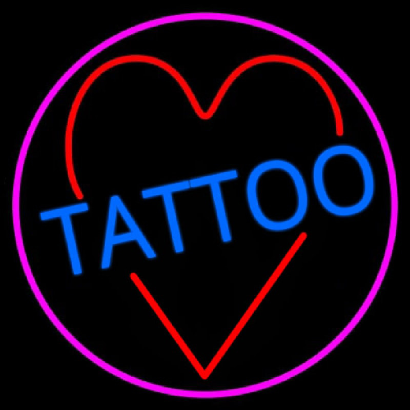 Tattoo Heart Neonkyltti