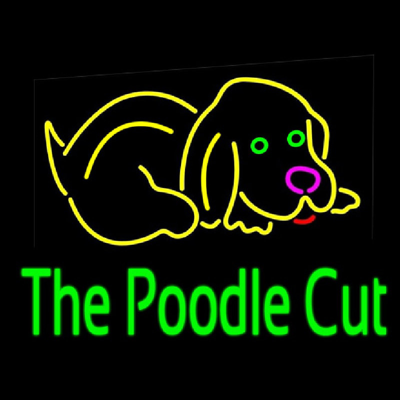 The Poodle Cut 1 Neonkyltti