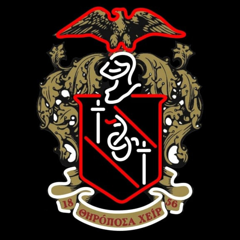 Theta Chi Chapters Logo Neonkyltti