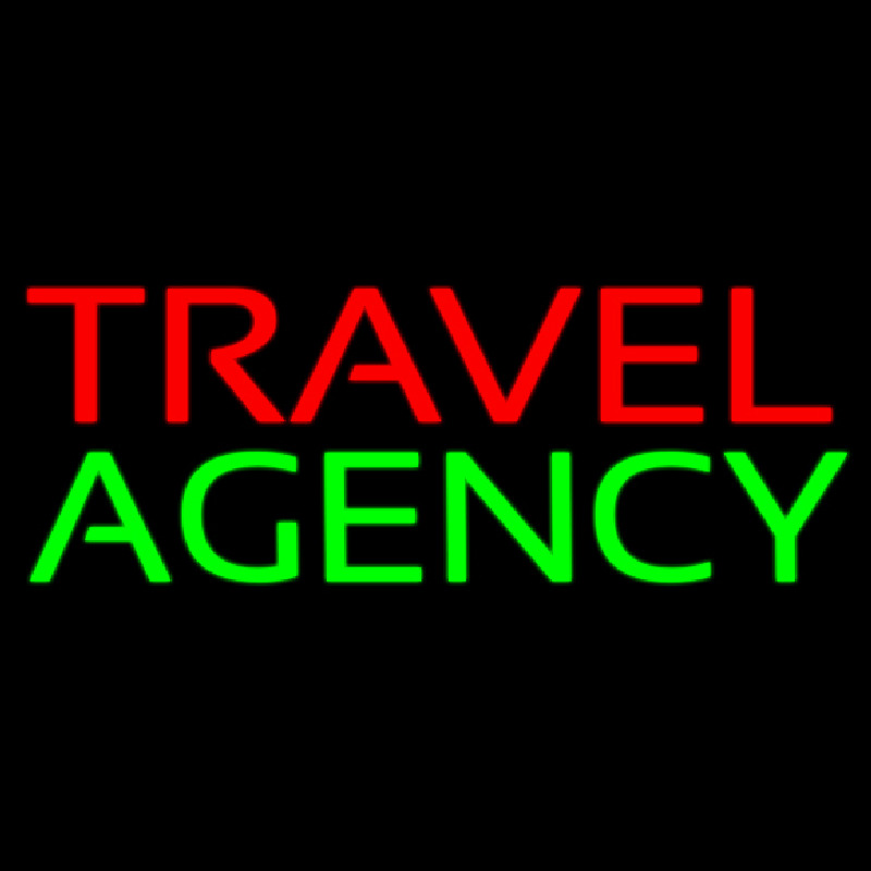 Travel Agency Block Neonkyltti