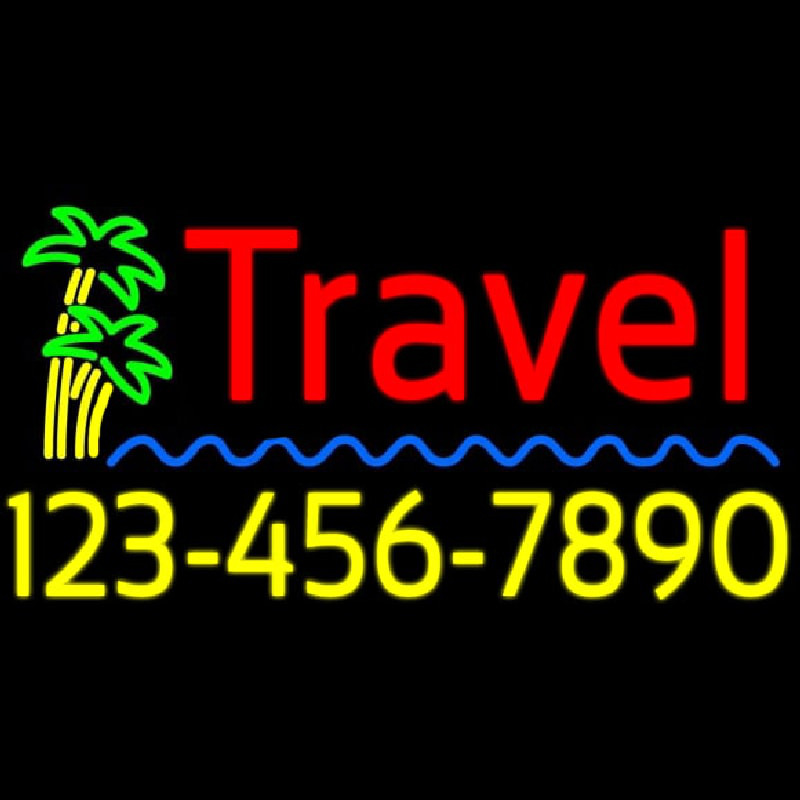 Travel With Phone Number Neonkyltti