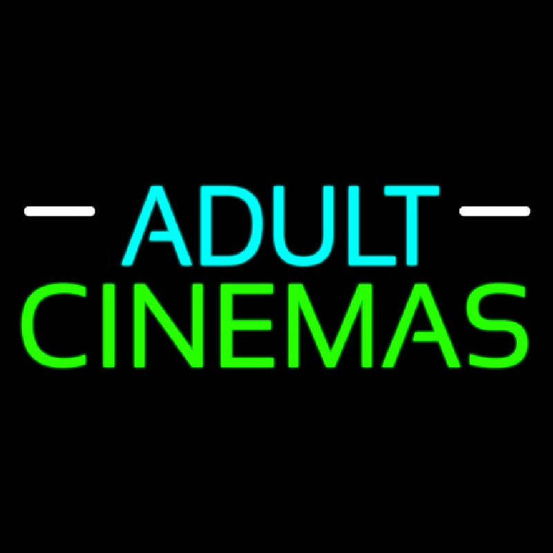 Turquoise Adult Green Cinemas Neonkyltti