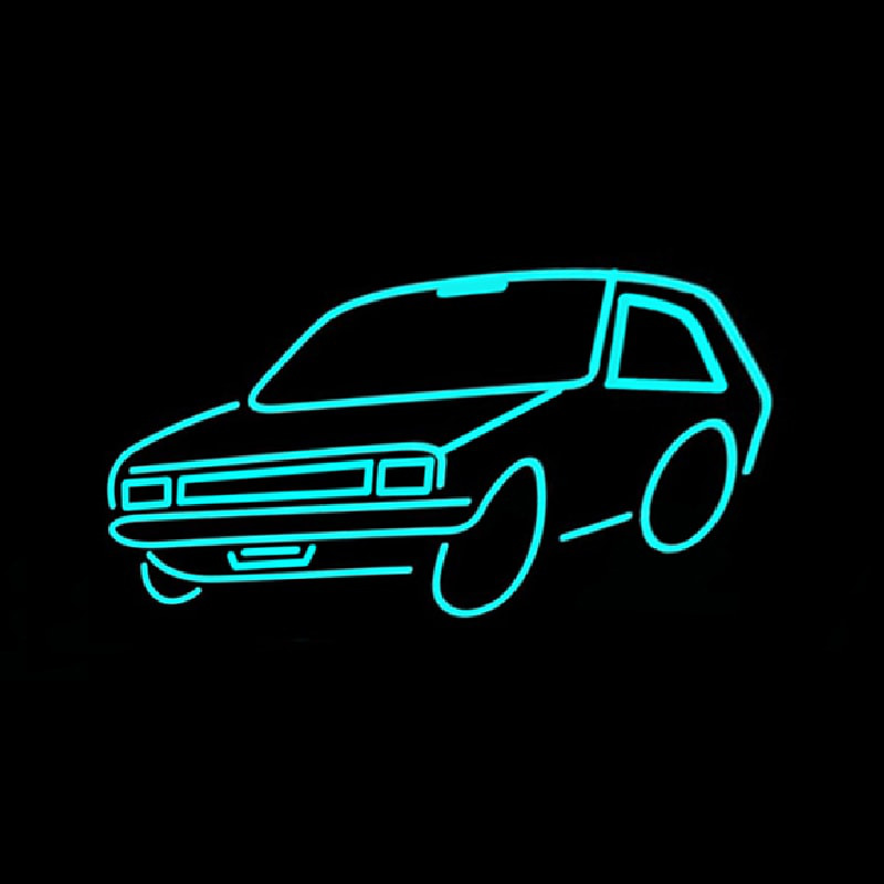 Turquoise Car Logo Neonkyltti