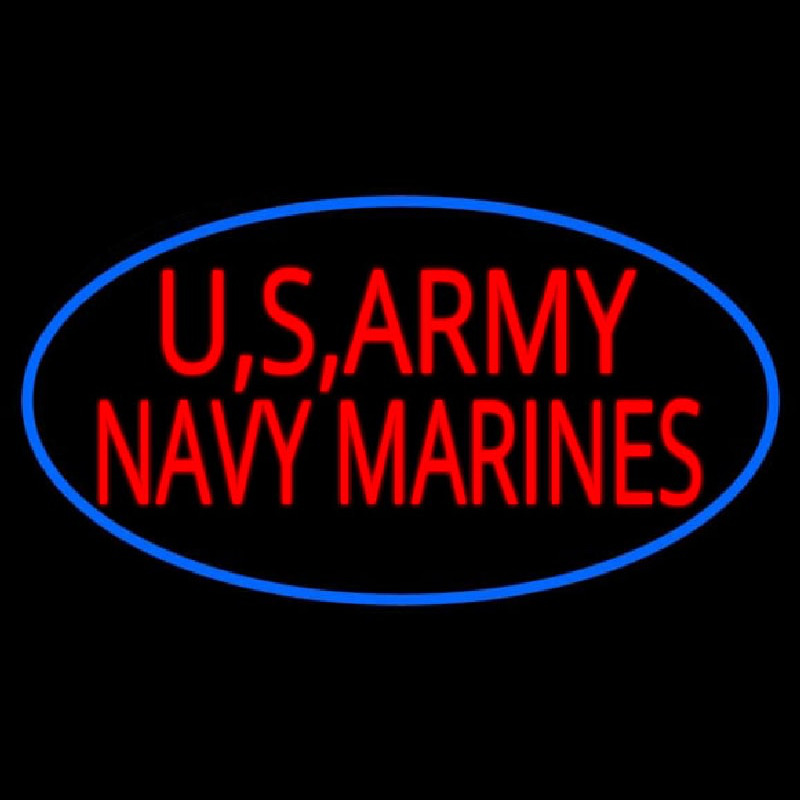 Us Army Navy Marines Neonkyltti