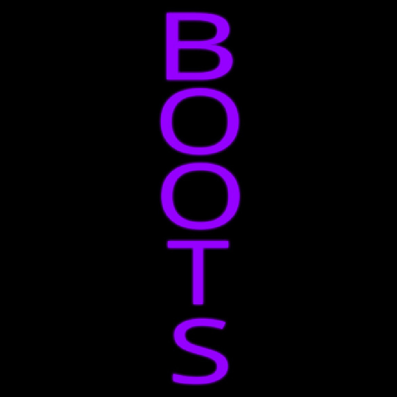 Vertical Purple Boots Neonkyltti