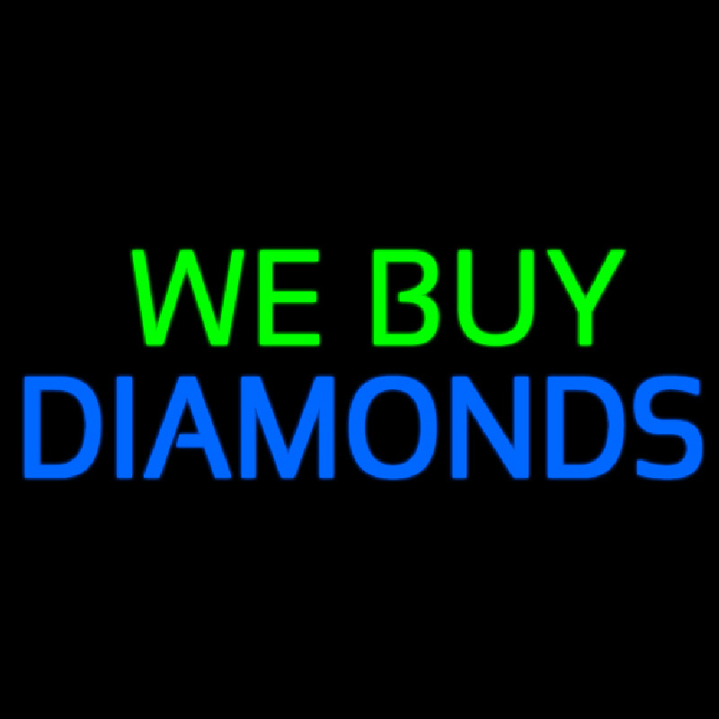 We Buy Diamonds Neonkyltti