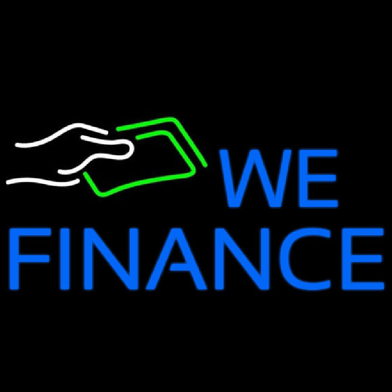 We Finance Note Logo Neonkyltti