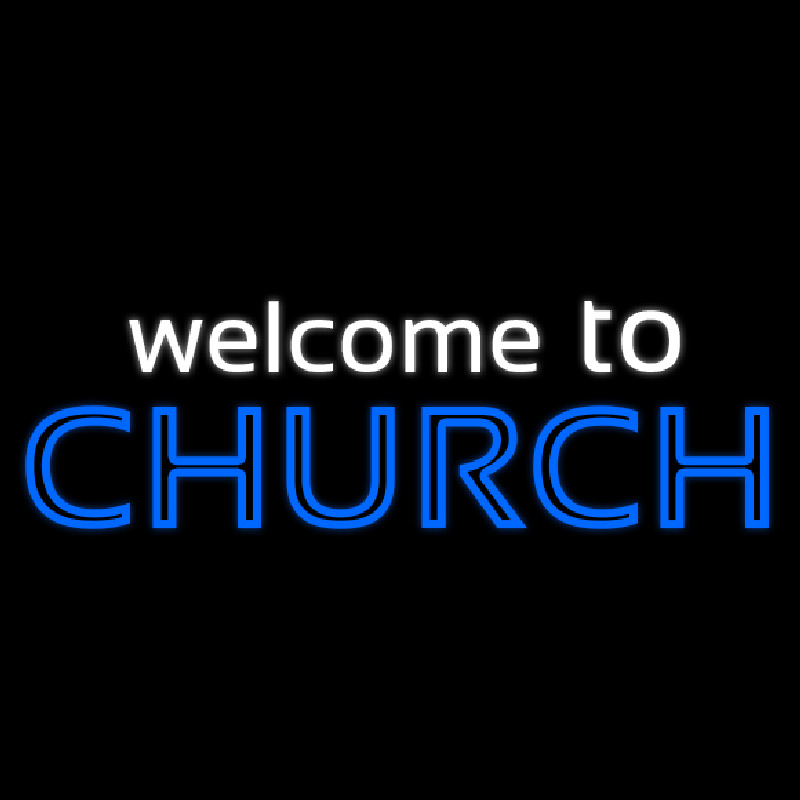 Welcome To Church Neonkyltti