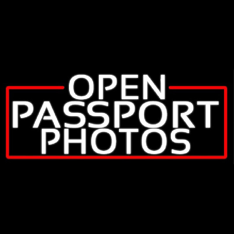 White Open Passport Photos With Red Border Neonkyltti