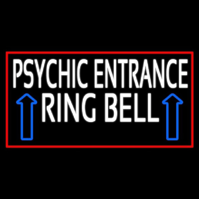 White Psychic Entrance Ring Bell Red Border Neonkyltti