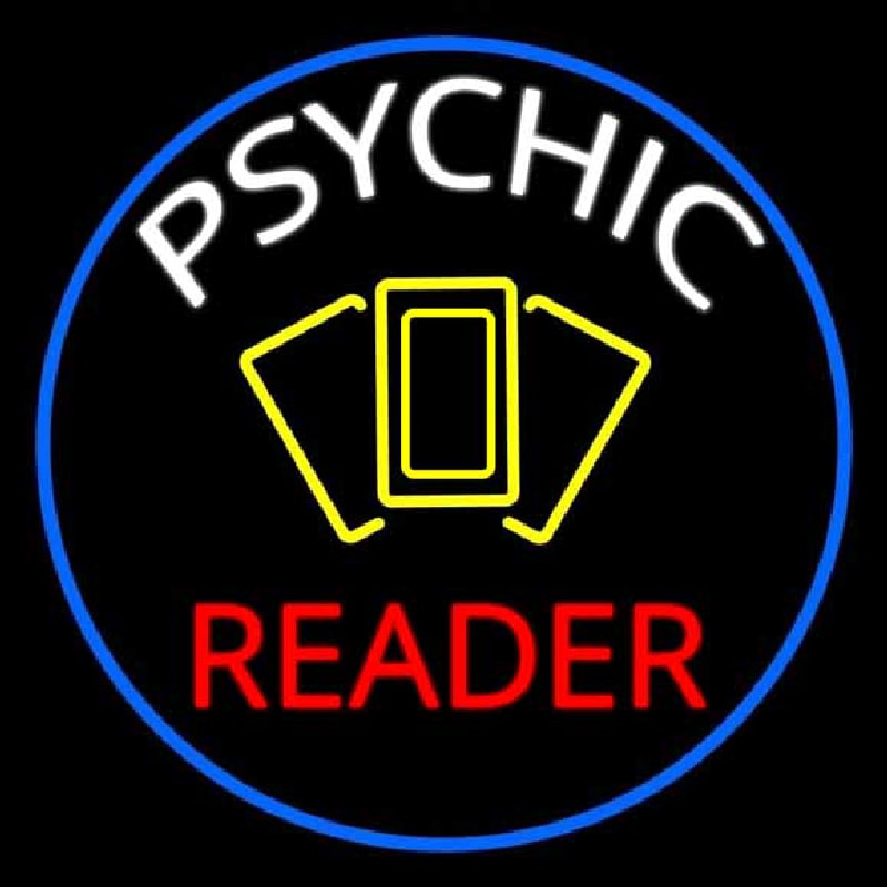 White Psychic Red Reader Yellow Cards And Blue Border Neonkyltti