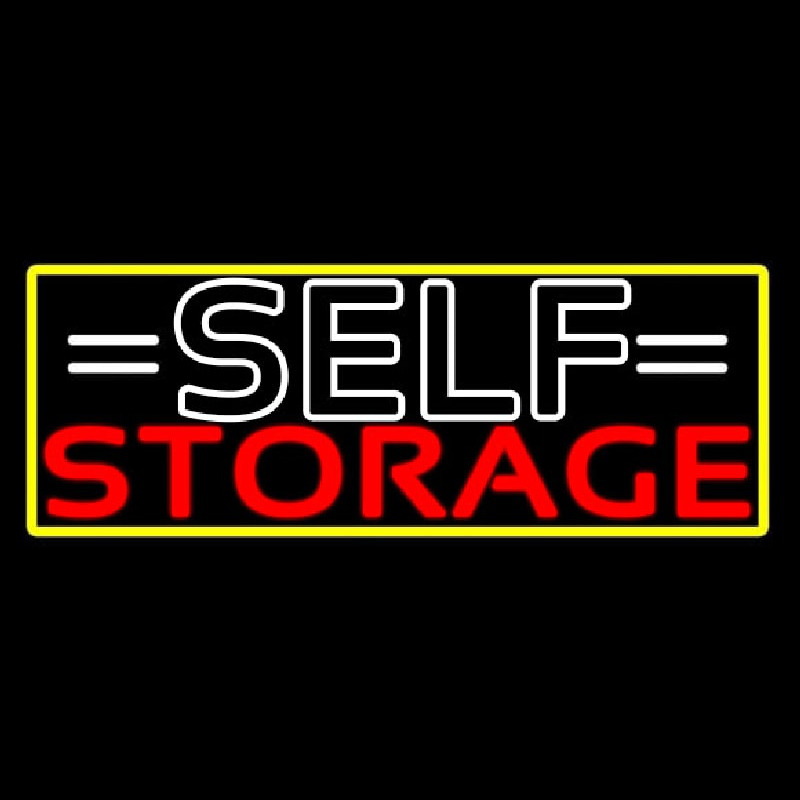 White Self Storage Block With Border Neonkyltti