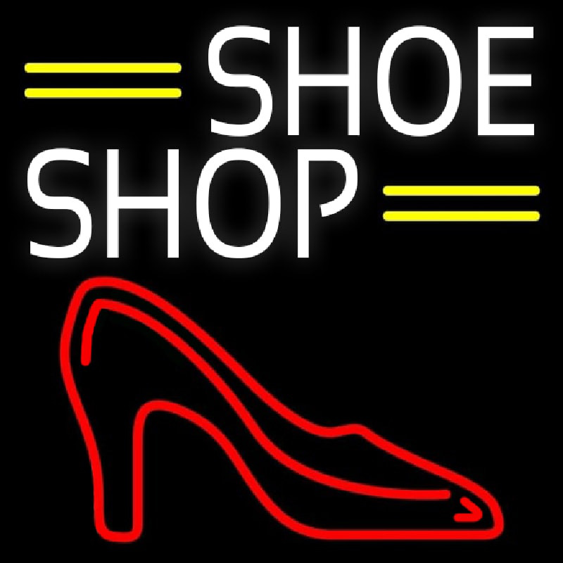 White Shoe Shop Neonkyltti