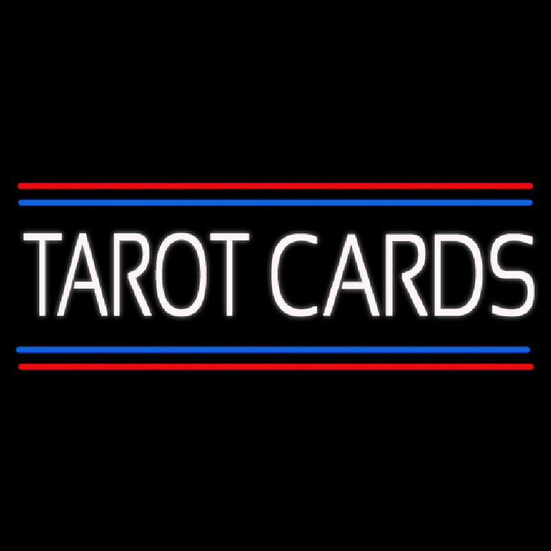 White Tarot Cards With Line Neonkyltti