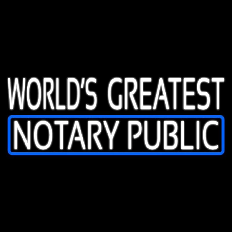 Worlds Greatest Notary Public Neonkyltti