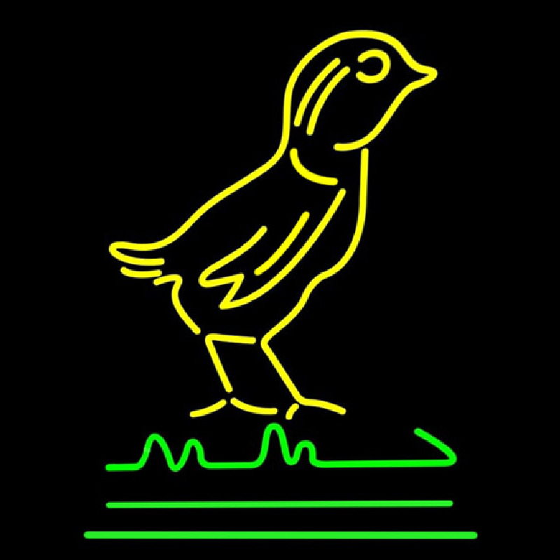 Yellow Bird Logo Neonkyltti