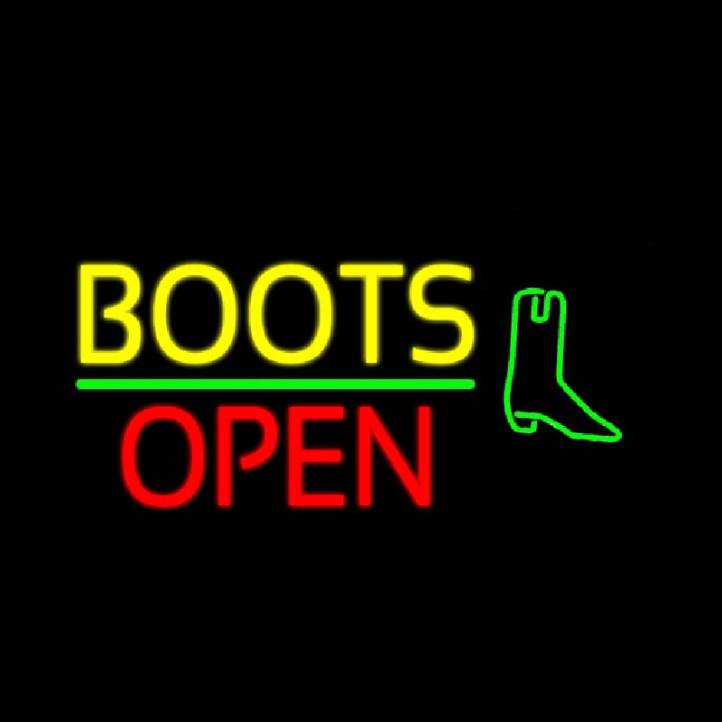 Yellow Boots Open With Logo Neonkyltti