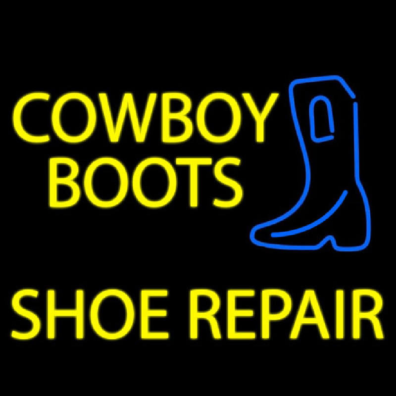 Yellow Cowboy Boots Shoe Repair Neonkyltti