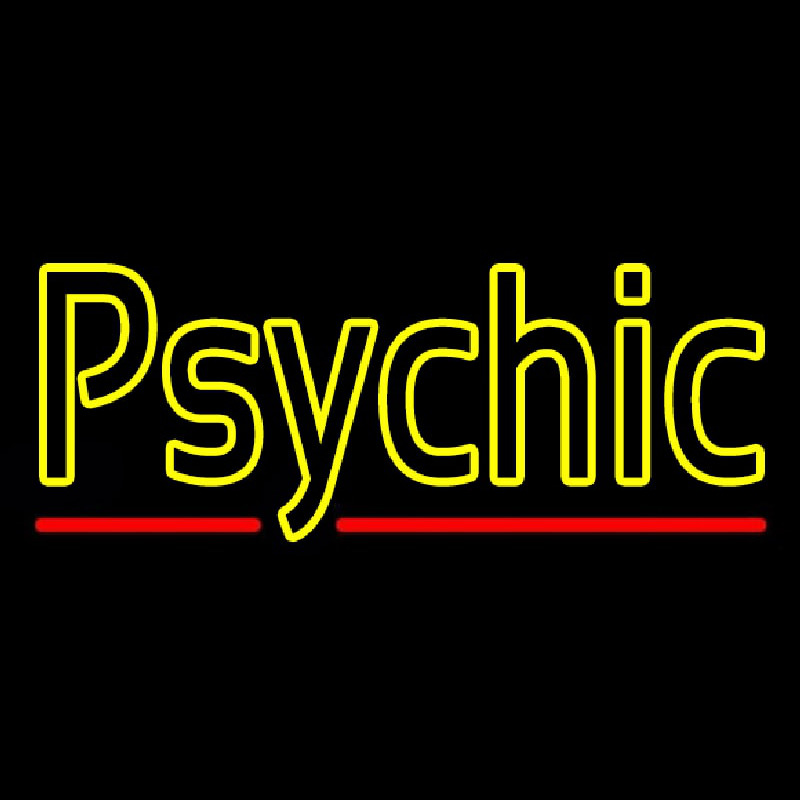 Yellow Double Stroke Psychic Neonkyltti