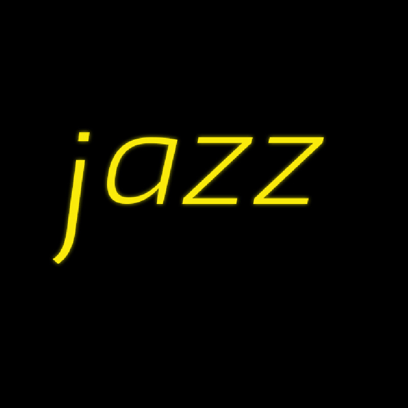 Yellow Jazz Cursive 1 Neonkyltti