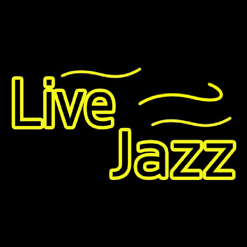 Yellow Live Jazz Neonkyltti