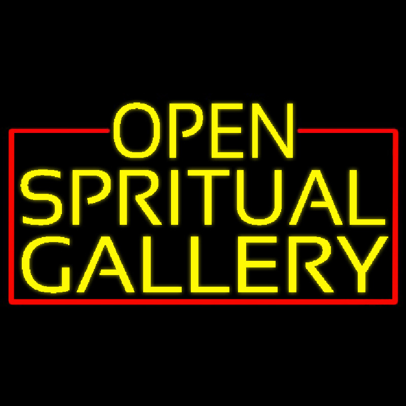 Yellow Open Spiritual Gallery With Red Border Neonkyltti