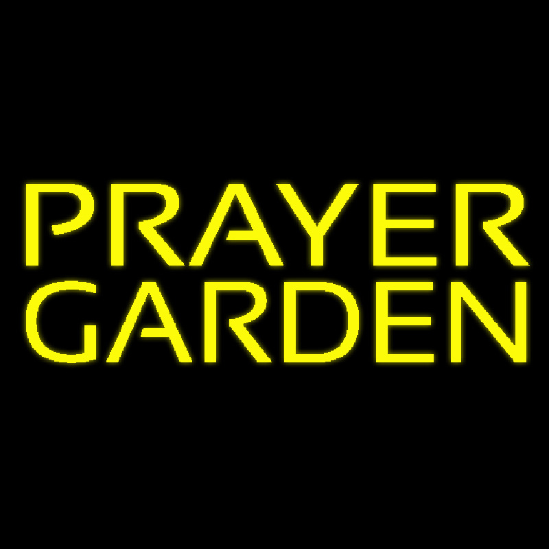 Yellow Prayer Garden Neonkyltti