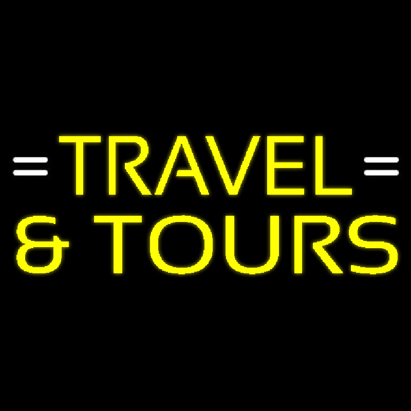 Yellow Travel And Tours Neonkyltti