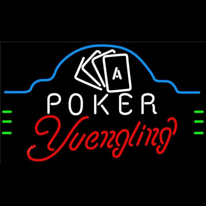 Yuengling Poker Ace Cards Beer Sign Neonkyltti