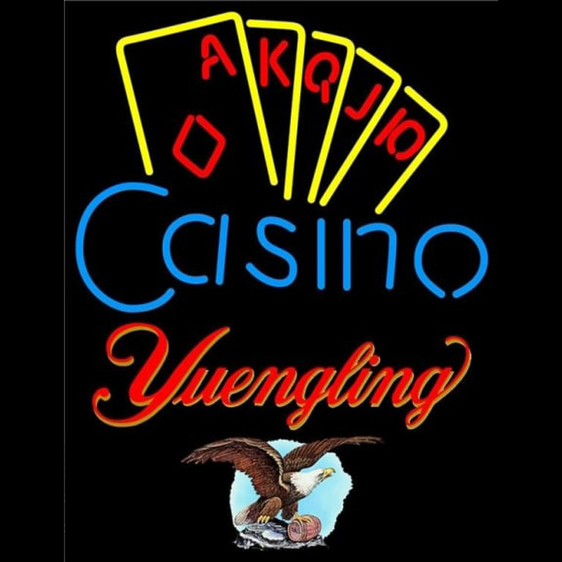 Yuengling Poker Casino Ace Series Beer Sign Neonkyltti