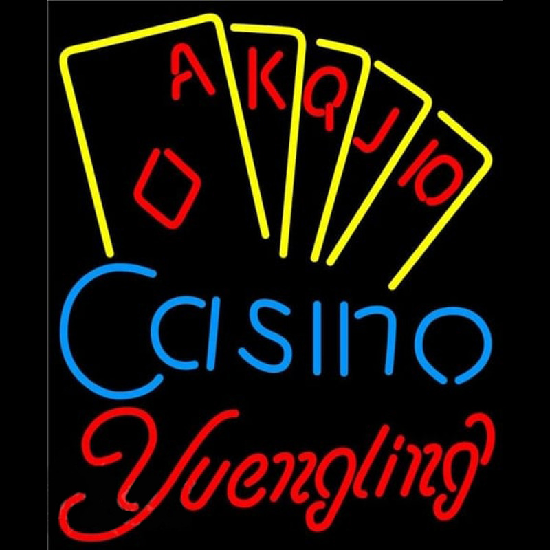 Yuengling Poker Casino Ace Series Beer Sign Neonkyltti