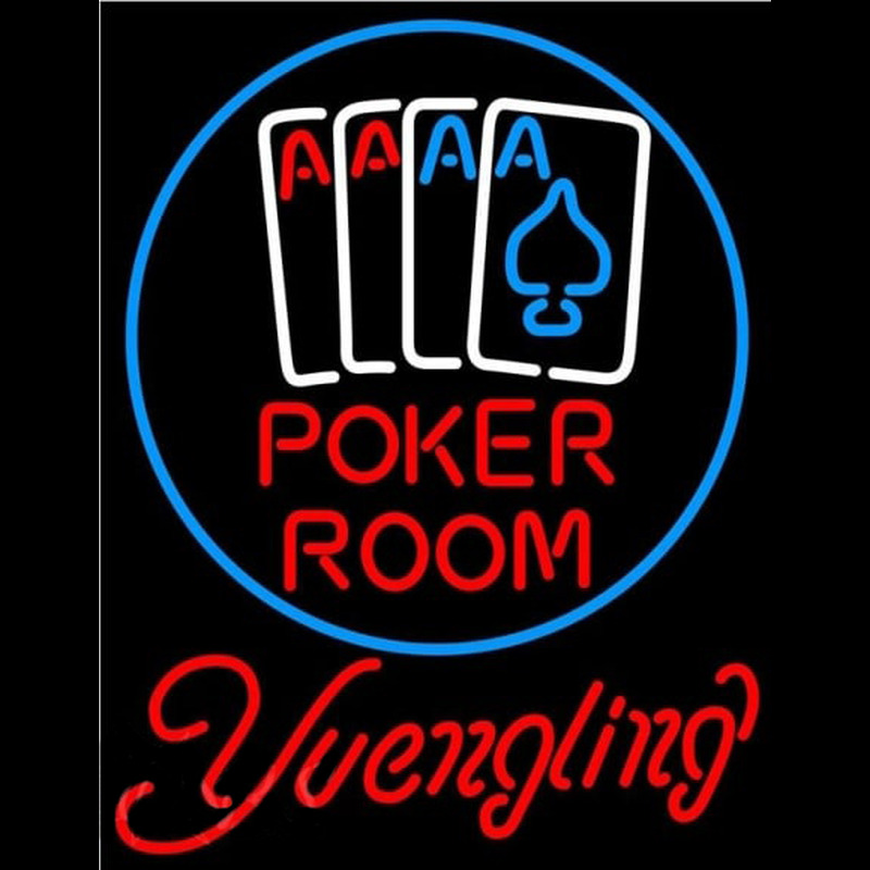 Yuengling Poker Room Beer Sign Neonkyltti