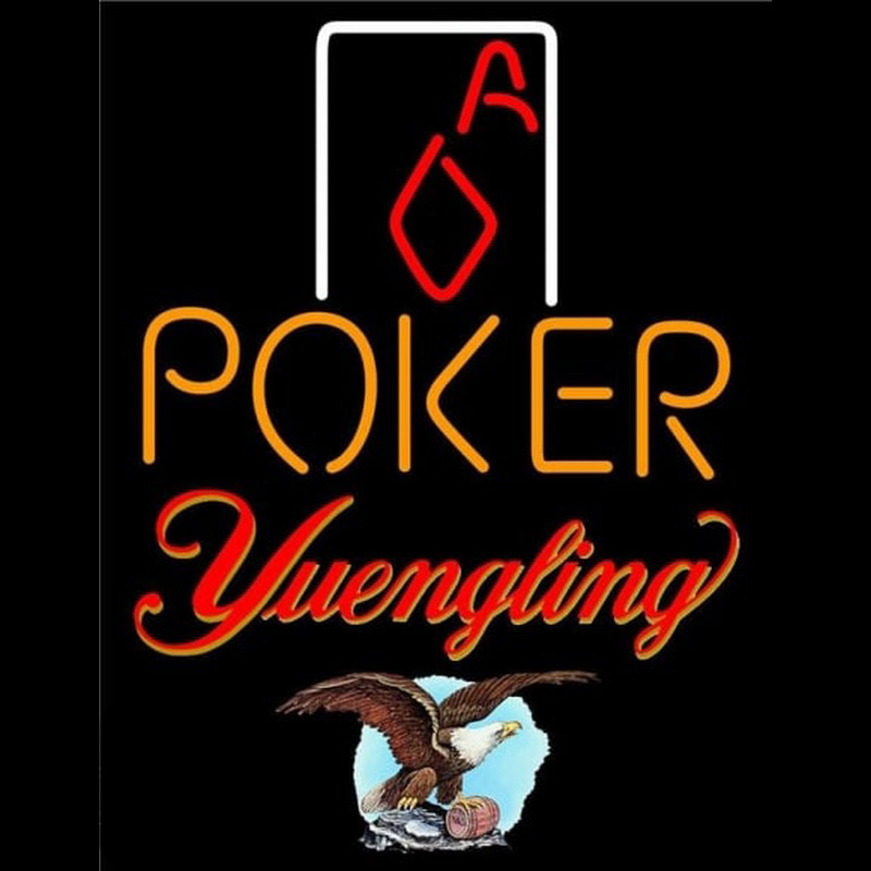 Yuengling Poker Squver Ace Beer Sign Neonkyltti