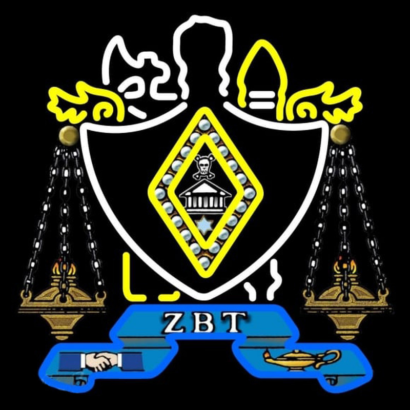 Zeta Beta Tau Chapters Logo Neonkyltti